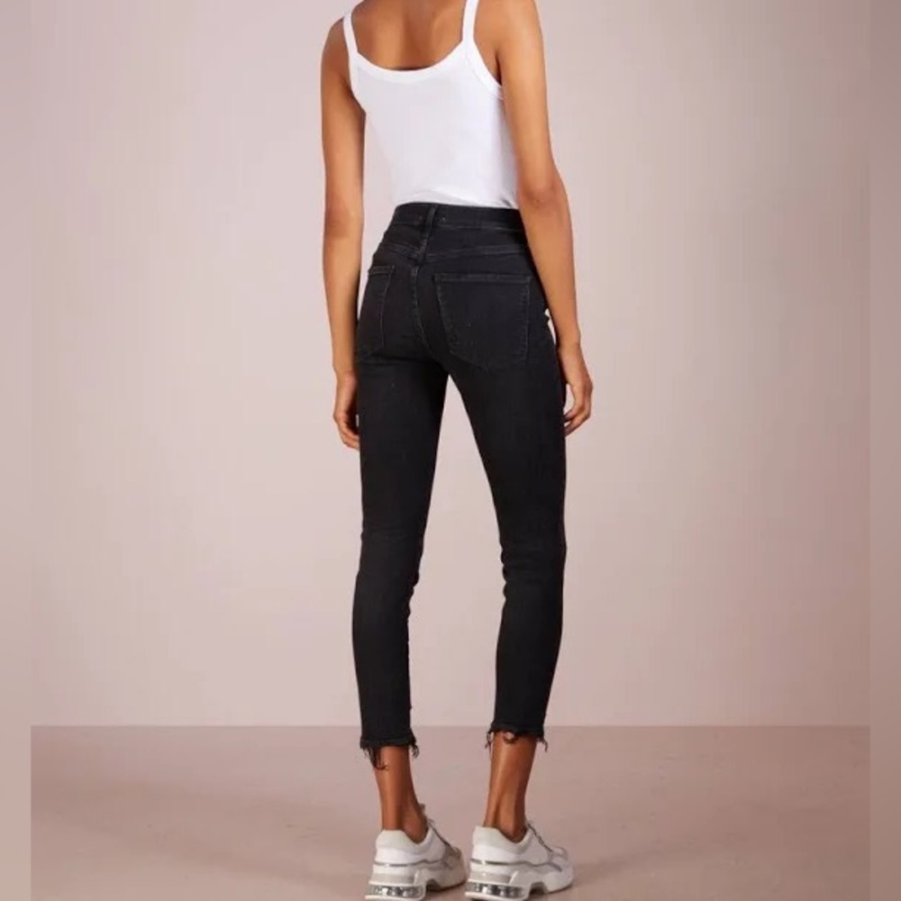 Agolde Sophie Cropped Jean Black